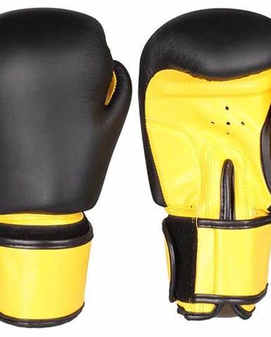 Fighter zápasové boxovací rukavice černá-žlutá Hmotnost: 6 oz