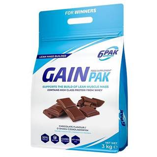 Gain Pak - 6PAK Nutrition 3000 g Chocolate
