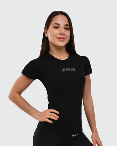 GymBeam Dámske tričko FIT Black  XS