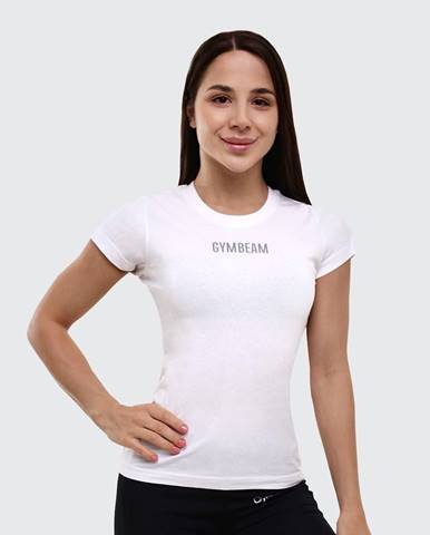 GymBeam Dámske tričko FIT White  S