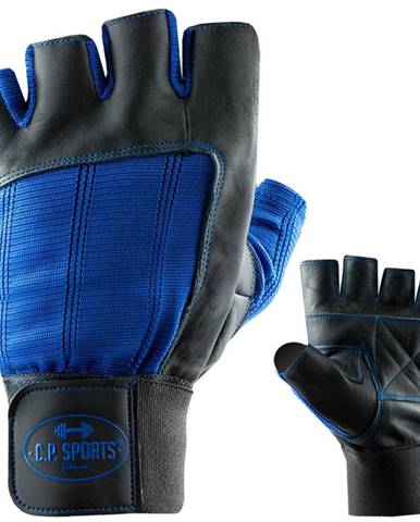 C.P. Sports Fitness rukavice kožené modré  S