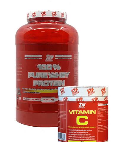AKCE ATP Nutrition 100% Pure Whey Protein 2270 g + Vitamin C 250 g