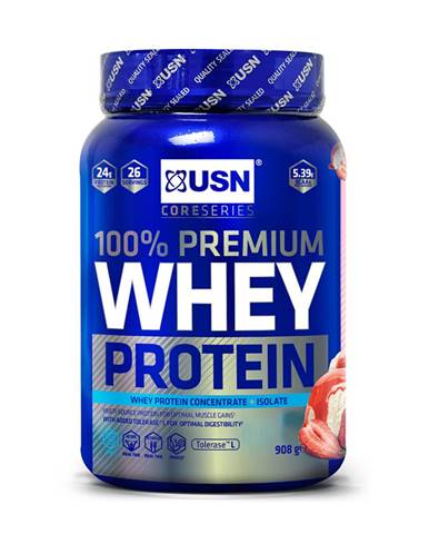 USN 100% Whey Protein Premium 908 g jahoda se smetanou