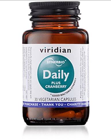 Viridian Synerbio Daily+ Cranberry 30 cps (Směs probiotik s brusinkovým extraktem)