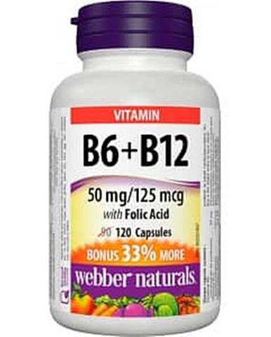 Webber Naturals B6 + B12 with Folic Acid 120 cps