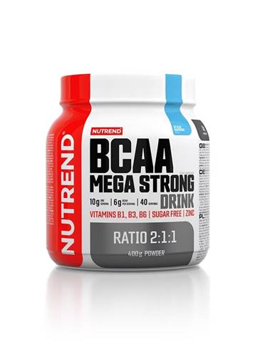 Aminokyseliny Nutrend BCAA Mega Strong Drink (2:1:1) 400g modrá malina