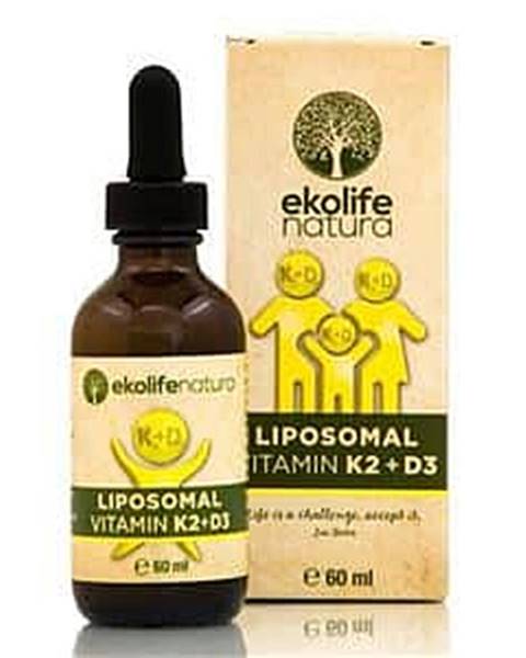 Ekolife Natura Ekolife Natura Liposomal Vitamin K2 + D3 60 ml (Lipozomální vitamín K2 + D3)