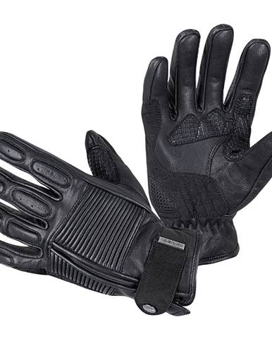 Kožené moto rukavice W-TEC Mareff Farba čierna, Veľkosť M