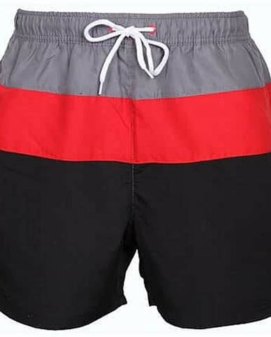 Travis pánské plavecké šortky šedá-červená Velikost oblečení: M