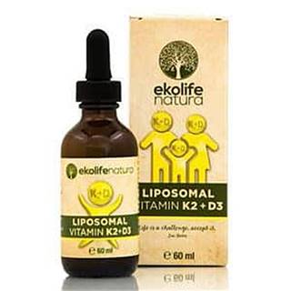 Ekolife Natura Liposomal Vitamin K2 + D3 60 ml (Lipozomální vitamín K2 + D3)