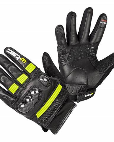 Moto rukavice W-TEC Rushin Farba Black-Fluo Yellow, Veľkosť XXL
