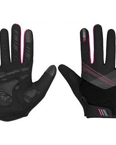 Paola+ cyklistické rukavice černá-růžová Velikost oblečení: M
