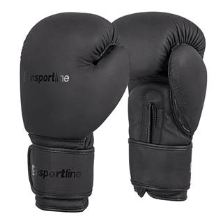 Boxerské rukavice inSPORTline Kuero Farba čierna, Veľkosť 16oz