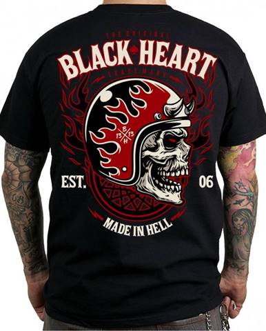 Tričko BLACK HEART Hatter čierna - M