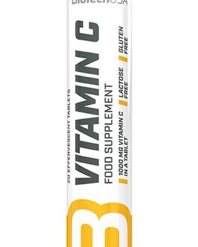 Vitamín C 1000 šumivý - Biotech USA 20 tbl. Lemon