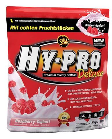 All Stars Hy-Pro 85 Protein Deluxe 500 g malinovo-jogurtové smoothie